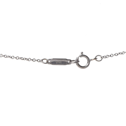 Tiffany 18K White Gold Diamond Mini Heart Lock Pendant Necklace 5 of 7