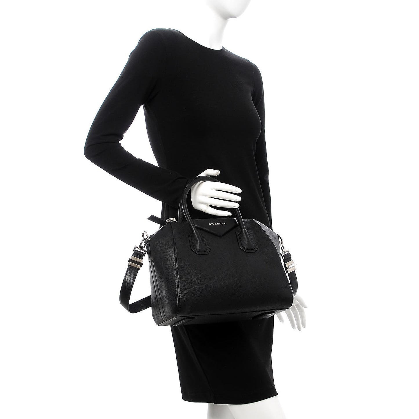 Sugar Goatskin Small Antigona Black