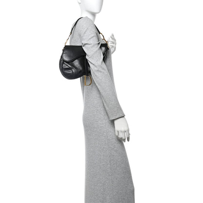 Christian Dior Calfskin Saddle Bag Black 2 of 14