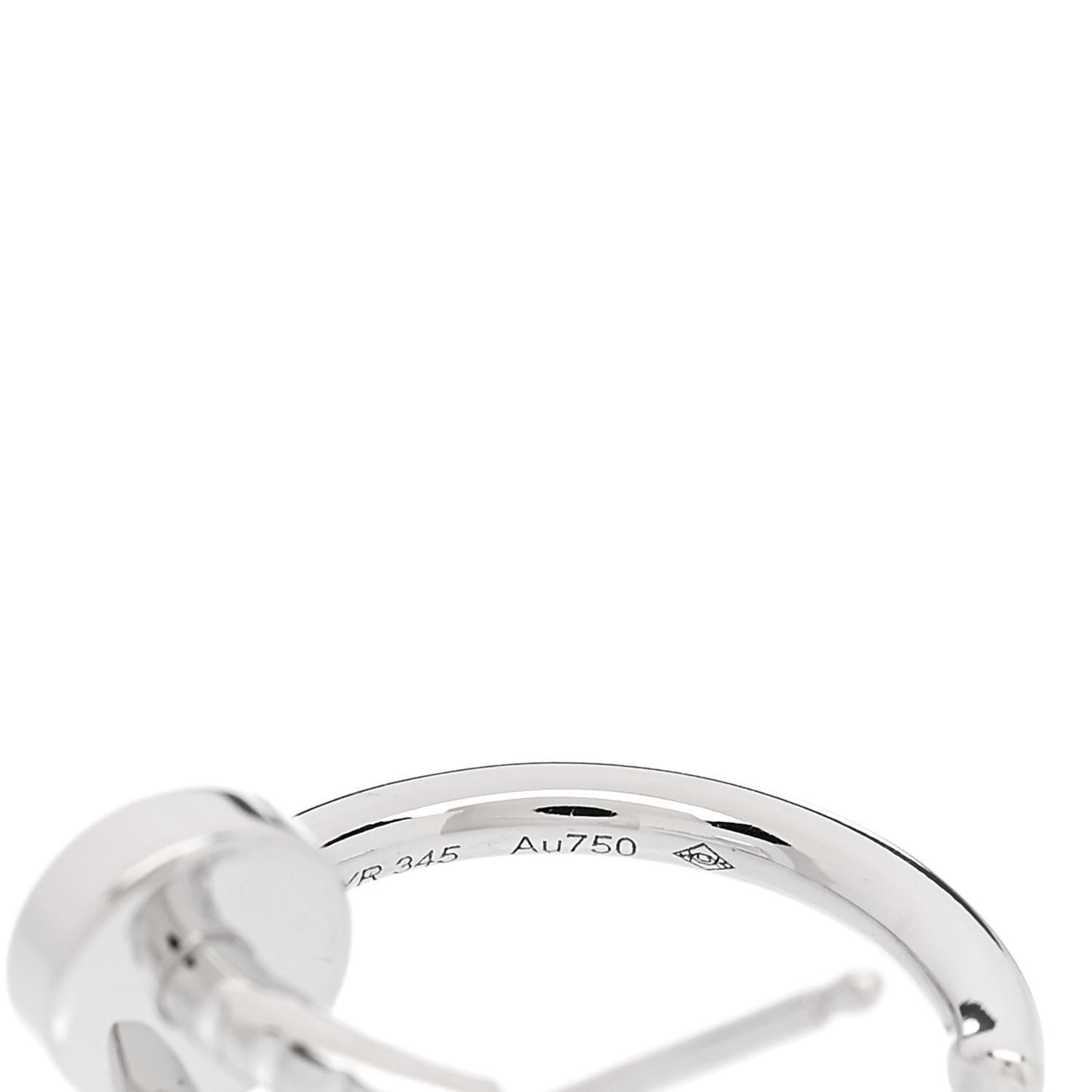 18K White Gold Juste Un Clou Hoop Earrings