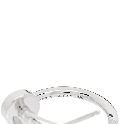 Cartier 18K White Gold Juste Un Clou Hoop Earrings 5 of 6