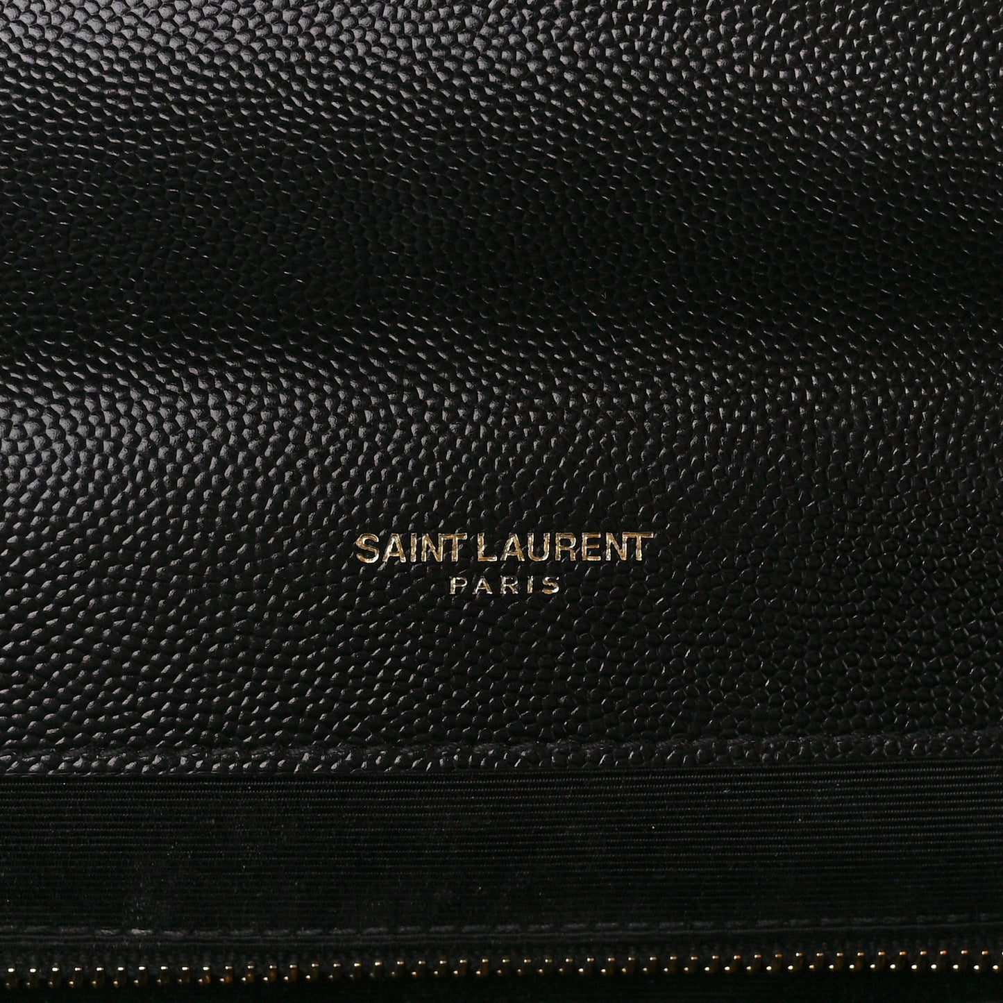 Grain De Poudre Textured Mixed Matelasse Large Triquilt Monogram Satchel Black