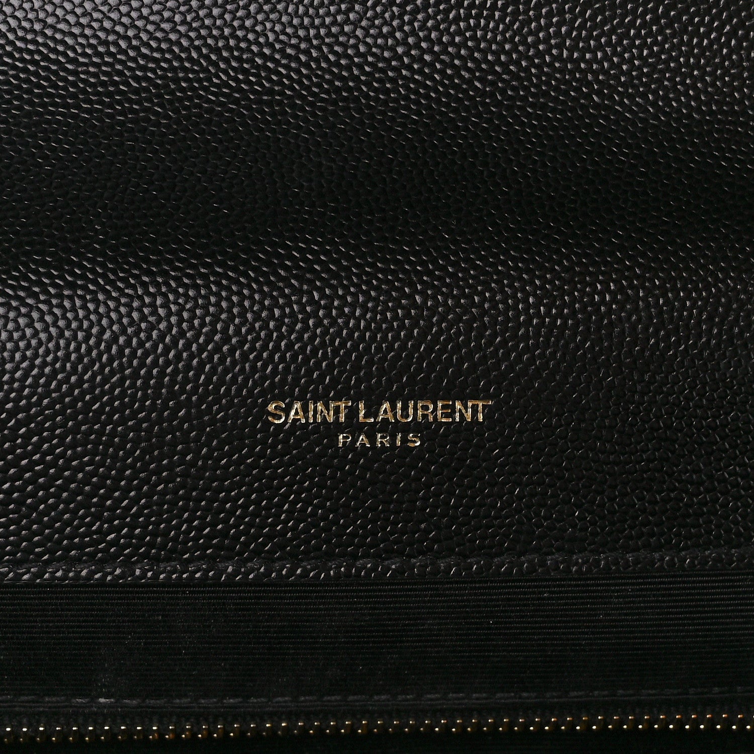 Saint Laurent Grain De Poudre Textured Mixed Matelasse Large Triquilt Monogram Satchel Black 6 of 11