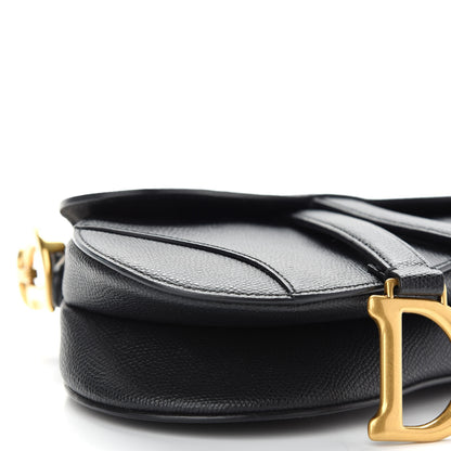 Christian Dior Grained Calfskin Mini Saddle Bag Black 8 of 9