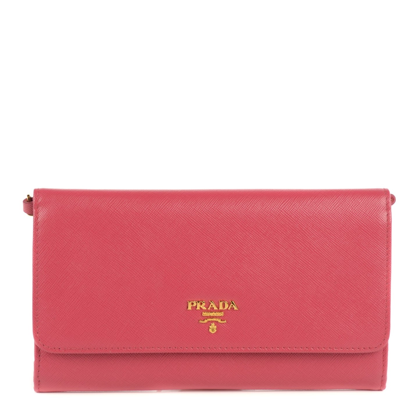 Saffiano Metal Large Chain Wallet Peonia