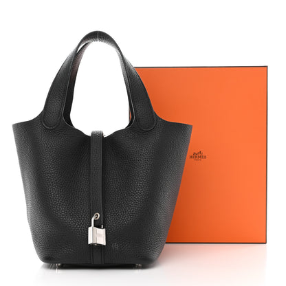 Hermes Taurillon Clemence Picotin Lock 18 PM Black 13 of 13