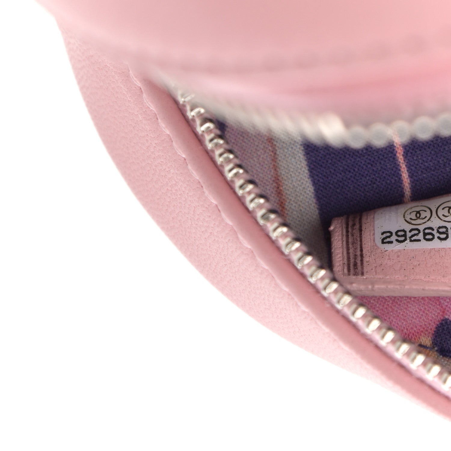 Chanel Lambskin Stitch Round Clutch With Chain Pink 7 of 10