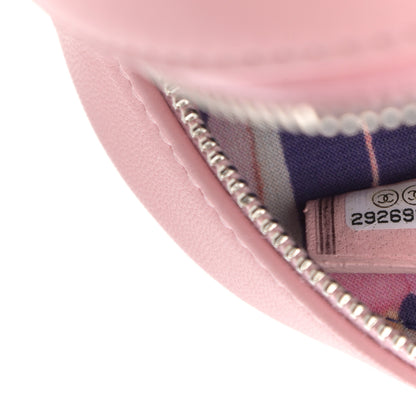 Chanel Lambskin Stitch Round Clutch With Chain Pink 7 of 10