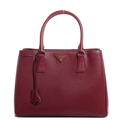 Prada Saffiano Lux Medium Tote Cherry 1 of 14