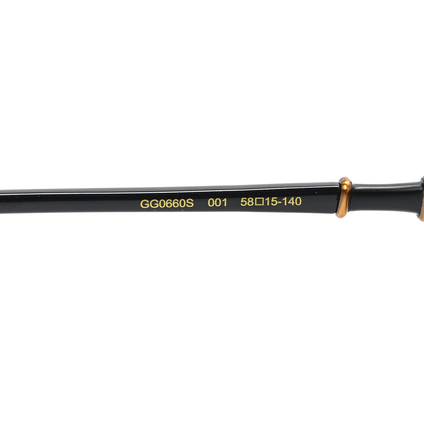 Acetate Metal Bamboo Sunglasses GG660S Black Brown