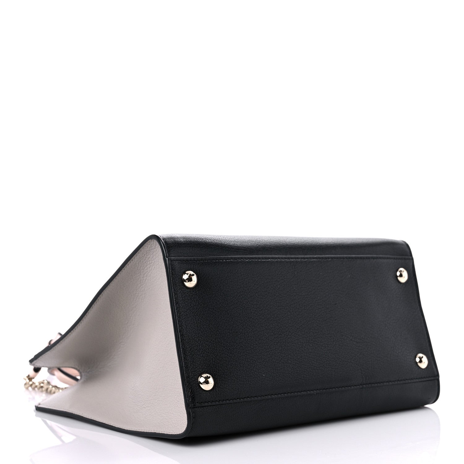 Salvatore Ferragamo Calfskin Medium Vara Bow Top Handle Tote Black Pink 4 of 13
