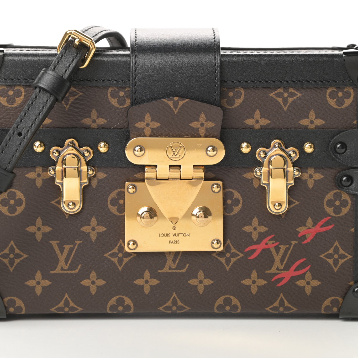 Louis Vuitton Monogram Petite Malle Black 8 of 12
