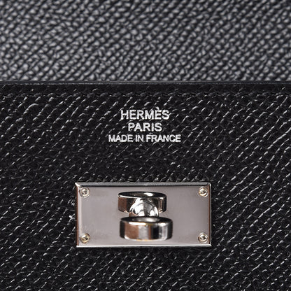 Hermes Epsom Kelly Longue Wallet Black 6 of 9