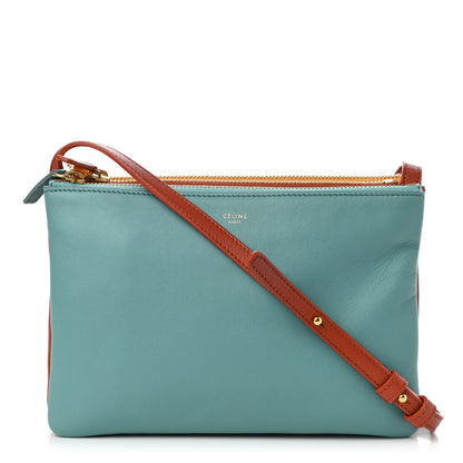 Celine Lambskin Small Multicolor Trio Crossbody Bag Antarctic 1 of 11