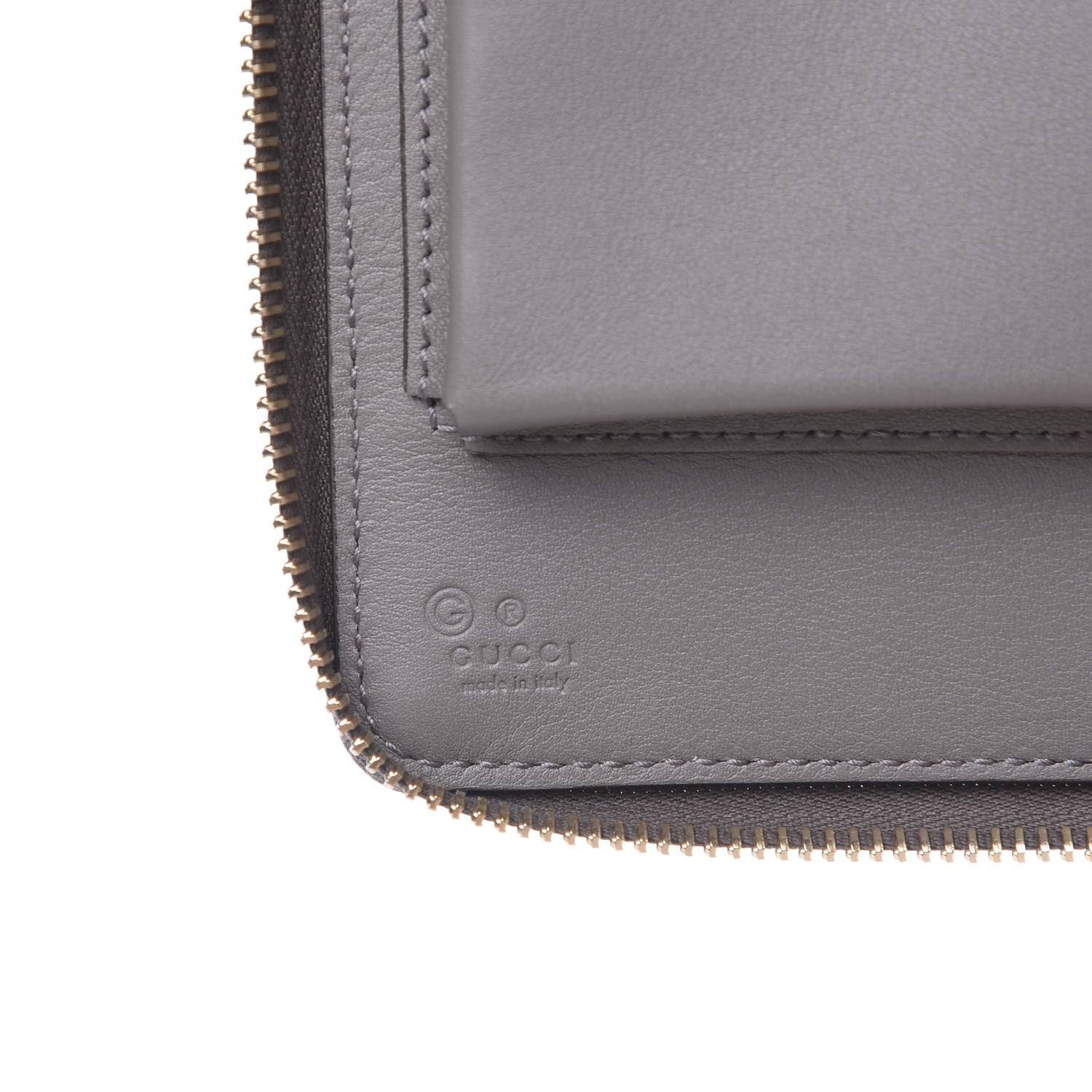Gucci Soft Microguccissima Zip Around Top Handle Travel Wallet Loess 8 of 9