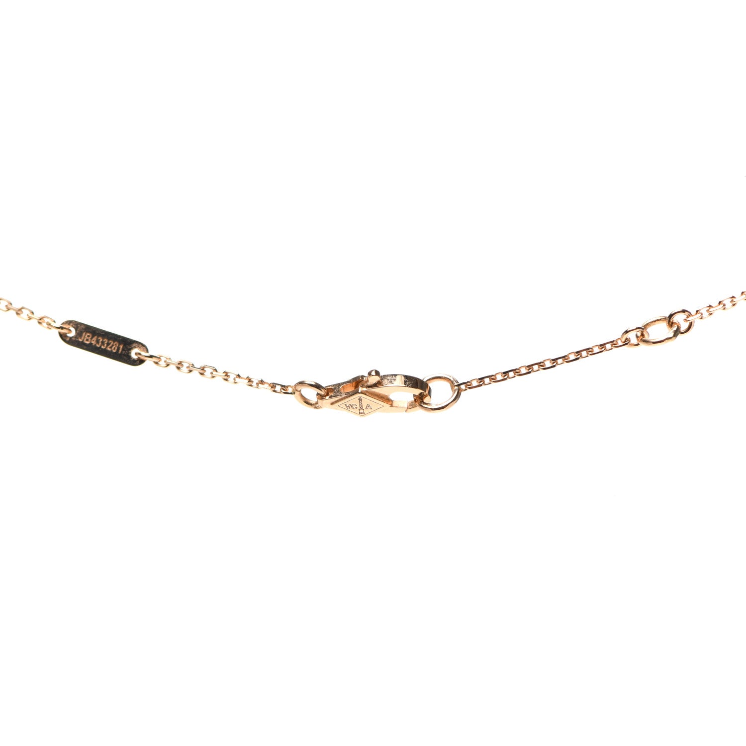 Van Cleef & Arpels 18K Rose Gold Carnelian Sweet Alhambra Pendant Necklace 4 of 6