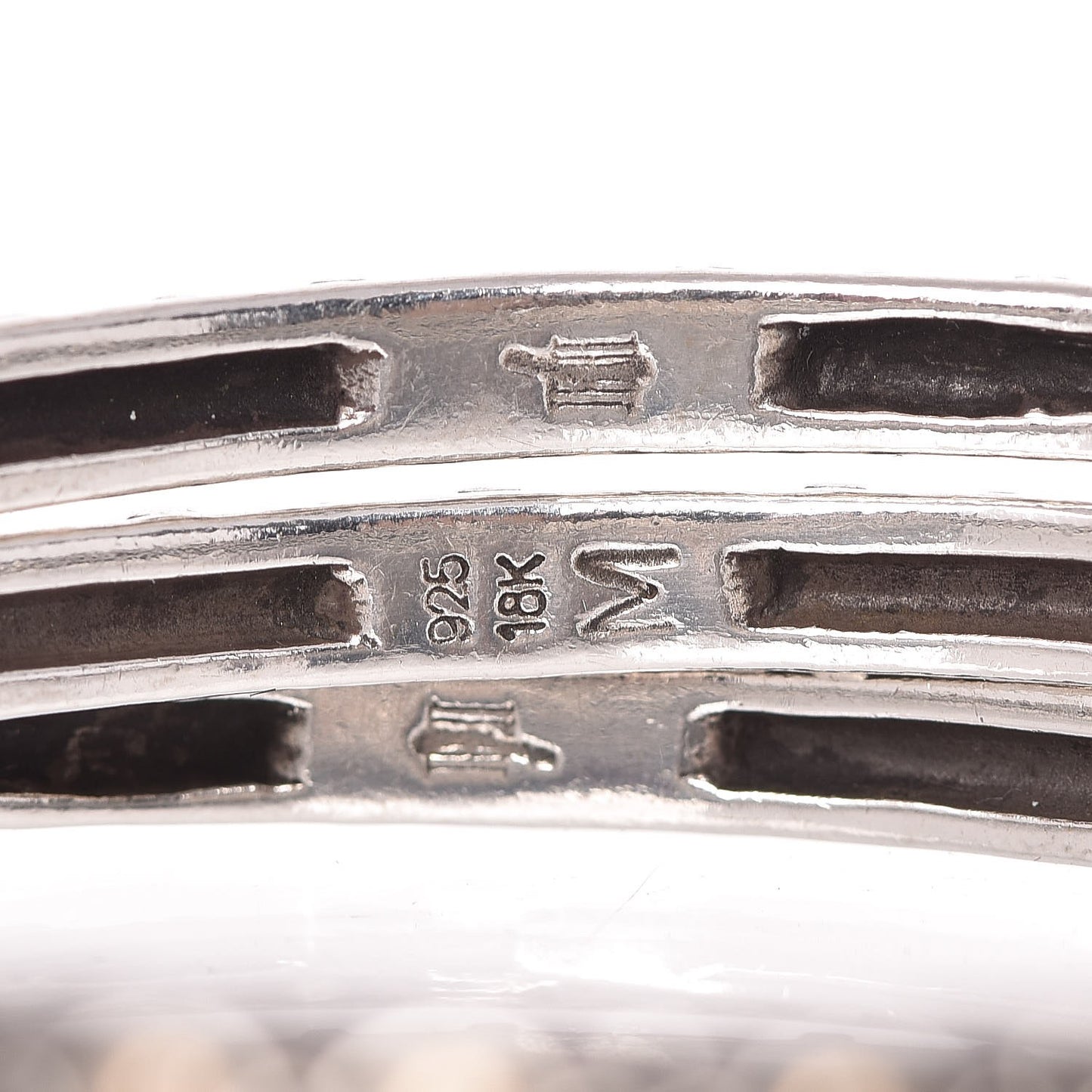Sterling Silver 18K Yellow Gold Jaisalmer Slim 3 Set Bangle Bracelet