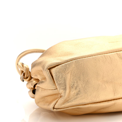 Mansur Gavriel Metallic Lambskin Mini Cloud Clutch Gold 8 of 9