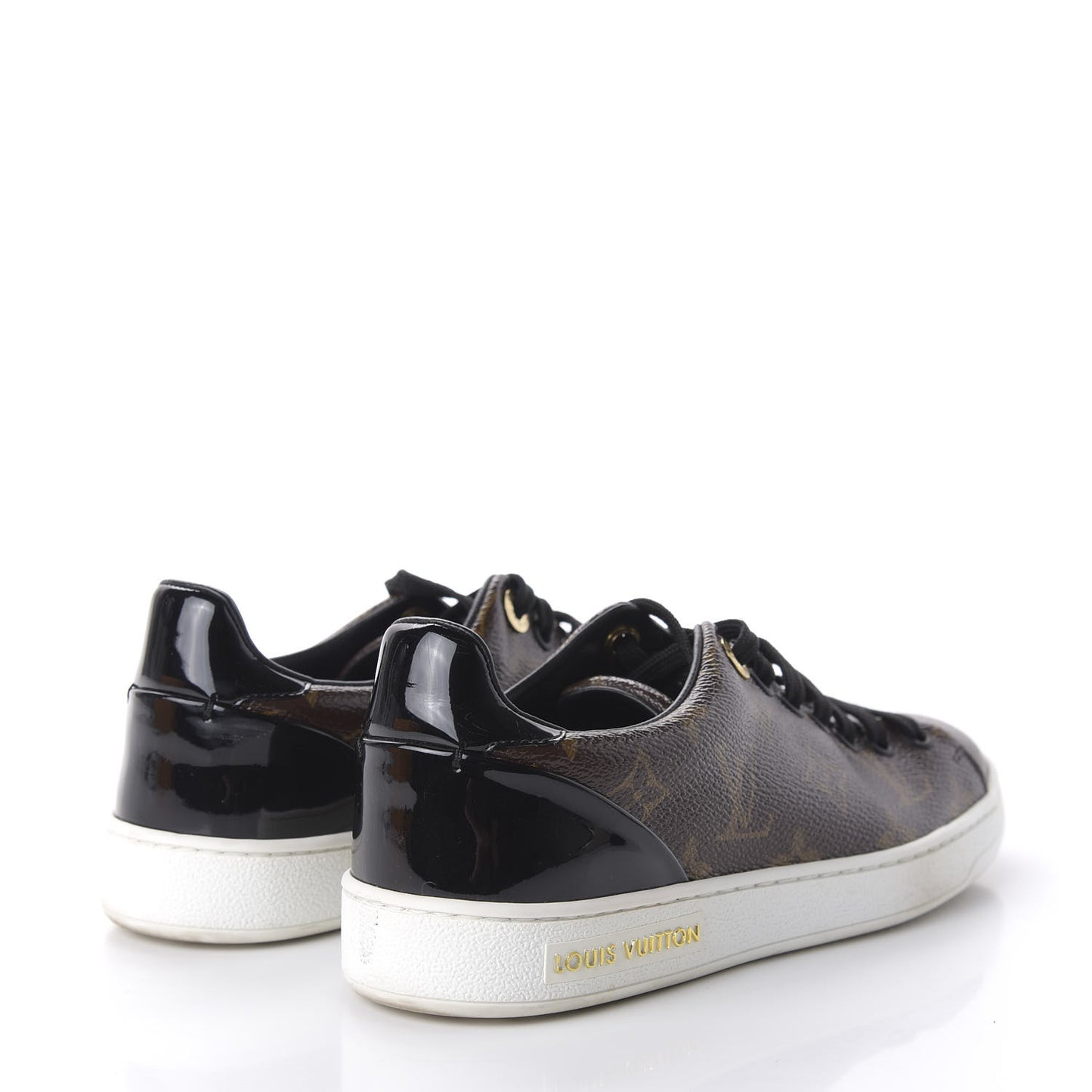 Patent Monogram Frontrow Sneakers 35
