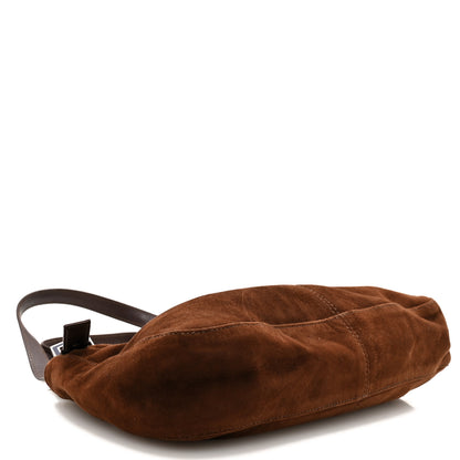 Fendi Suede Shoulder Bag  Brown 4 of 9