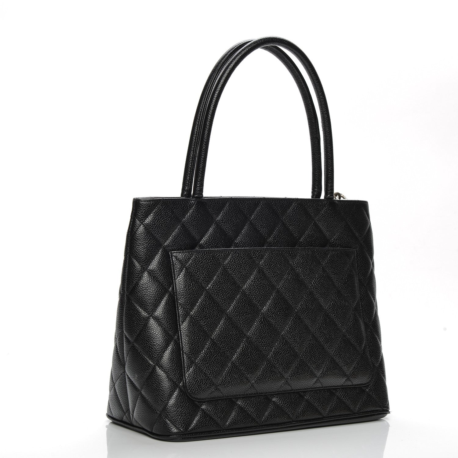 Chanel Caviar Quilted Medallion Tote Black 3 of 7