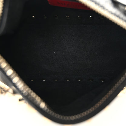 Valentino Garavani Grained Calfskin Small Rockstud All Over Crossbody Bag Black 5 of 9