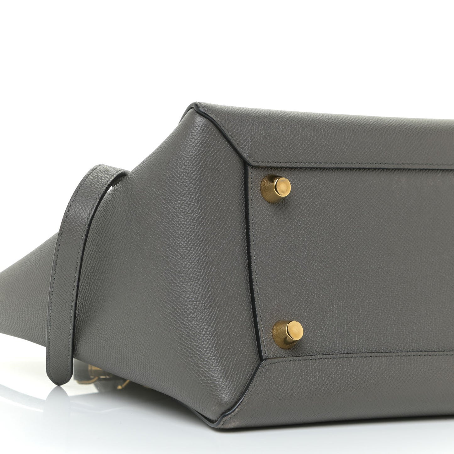 Grained Calfskin Small Belt Bag Grey