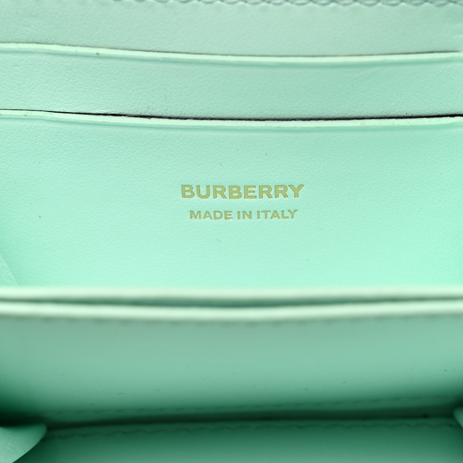 Burberry Lambskin Quilted Mini Lola Zip Wallet Light Blue 6 of 7