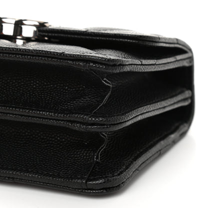 Chanel Caviar Quilted Pick Me Up Clutch With Chain Black 11 of 12