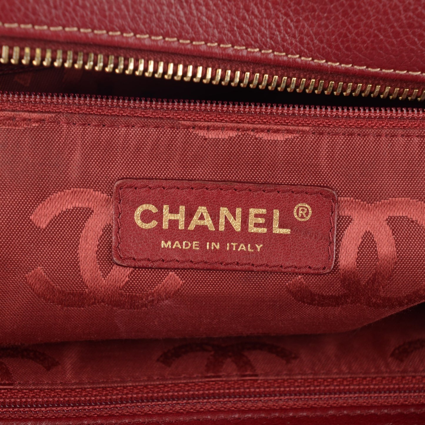 Calfskin CC Shoulder Bag Red