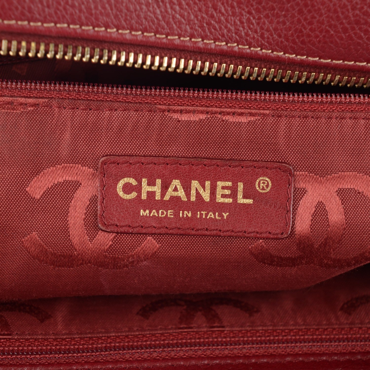 Chanel Calfskin CC Shoulder Bag Red 5 of 7