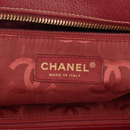 Chanel Calfskin CC Shoulder Bag Red 5 of 7