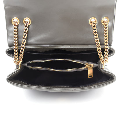 Saint Laurent Calfskin Y Quilted Monogram Small Loulou Chain Satchel Pebble 5 of 9