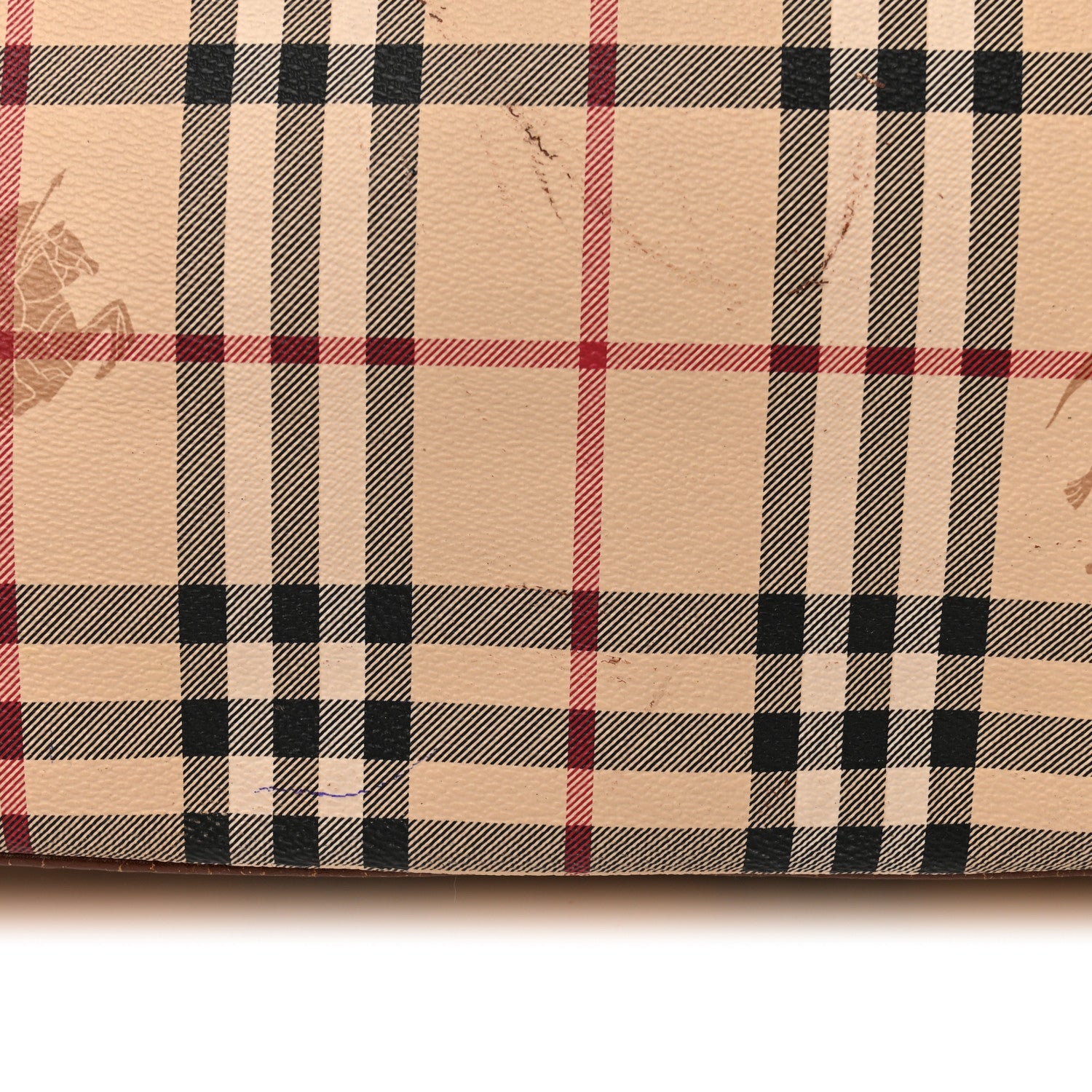 Burberry Haymarket Check Tote Brown 19 of 19