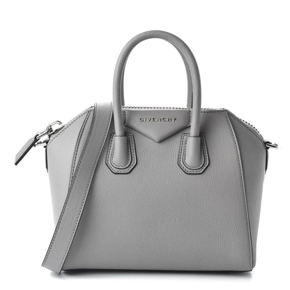 Givenchy Sugar Goatskin Mini Antigona Pearl Grey 1 of 10