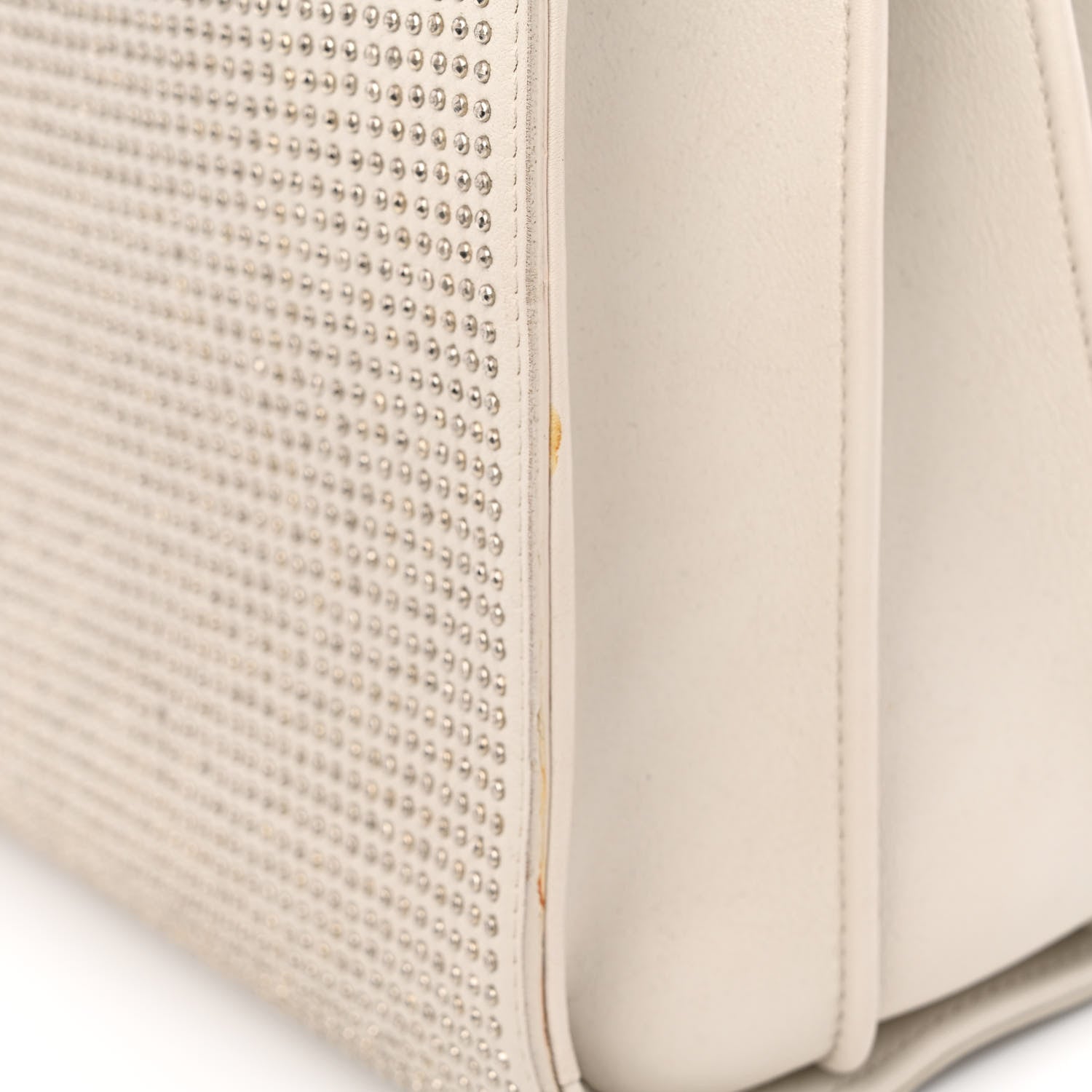 Saint Laurent Calfskin Studded Small Sac De Jour White 12 of 20