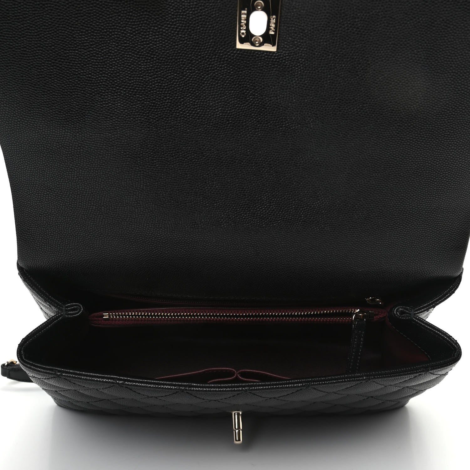 Chanel Caviar Quilted Small Coco Handle Flap Black 5 of 9