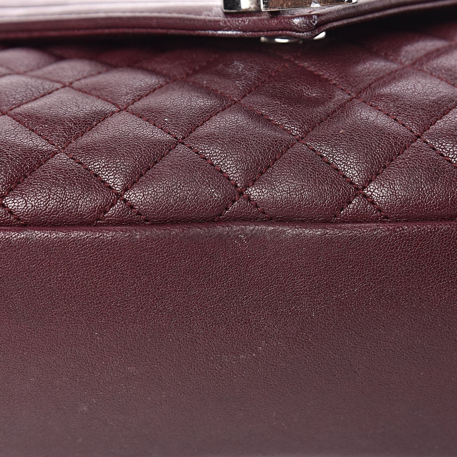 Saint Laurent Calfskin Mixed Matelasse Triquilt Large Monogram Envelope Satchel Bordeaux 20 of 34