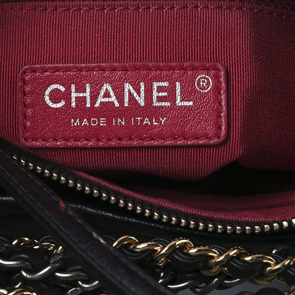 Chanel Aged Calfskin Quilted Small Gabrielle Hobo Black 6 of 12