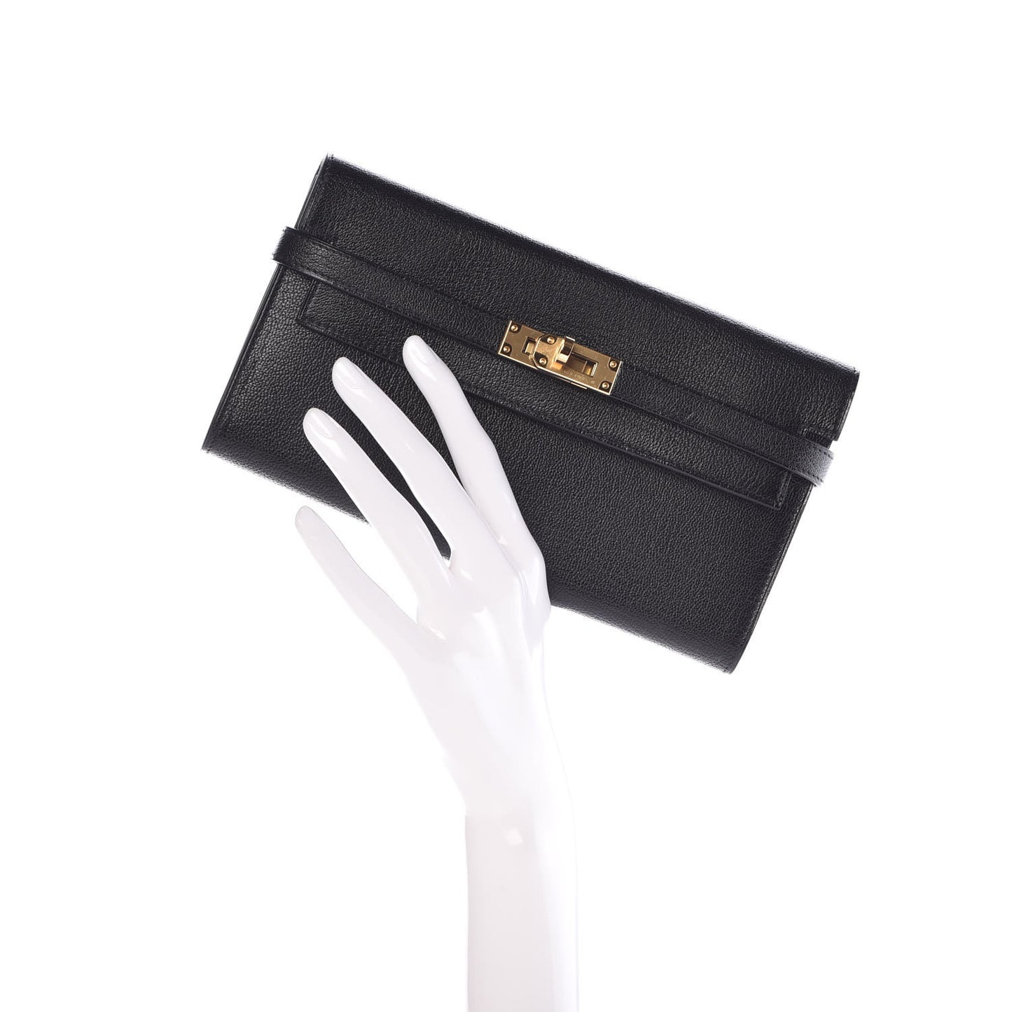 Chevre Mysore Kelly Longue Wallet Black