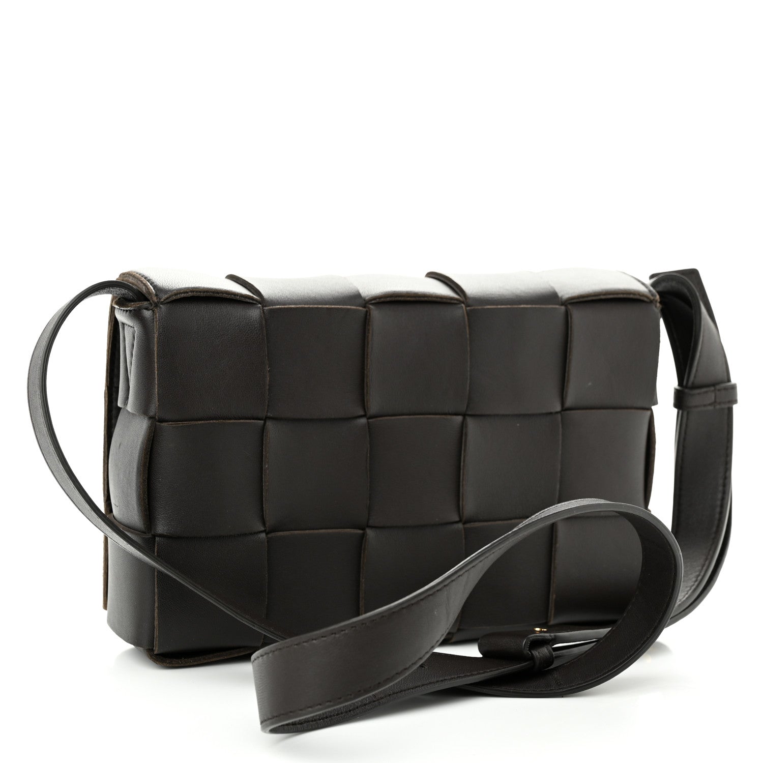 Bottega Veneta Lambskin Maxi Intrecciato Cassette Crossbody Bag Fondant 3 of 9