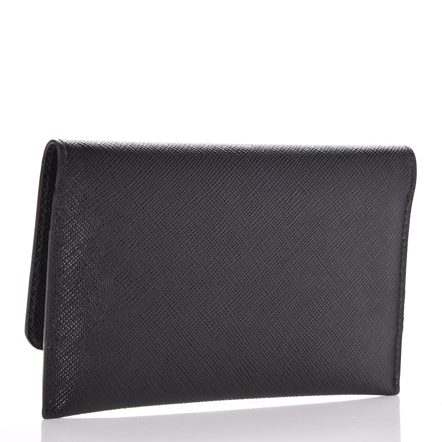Saffiano Metal Flap Wallet Nero Black