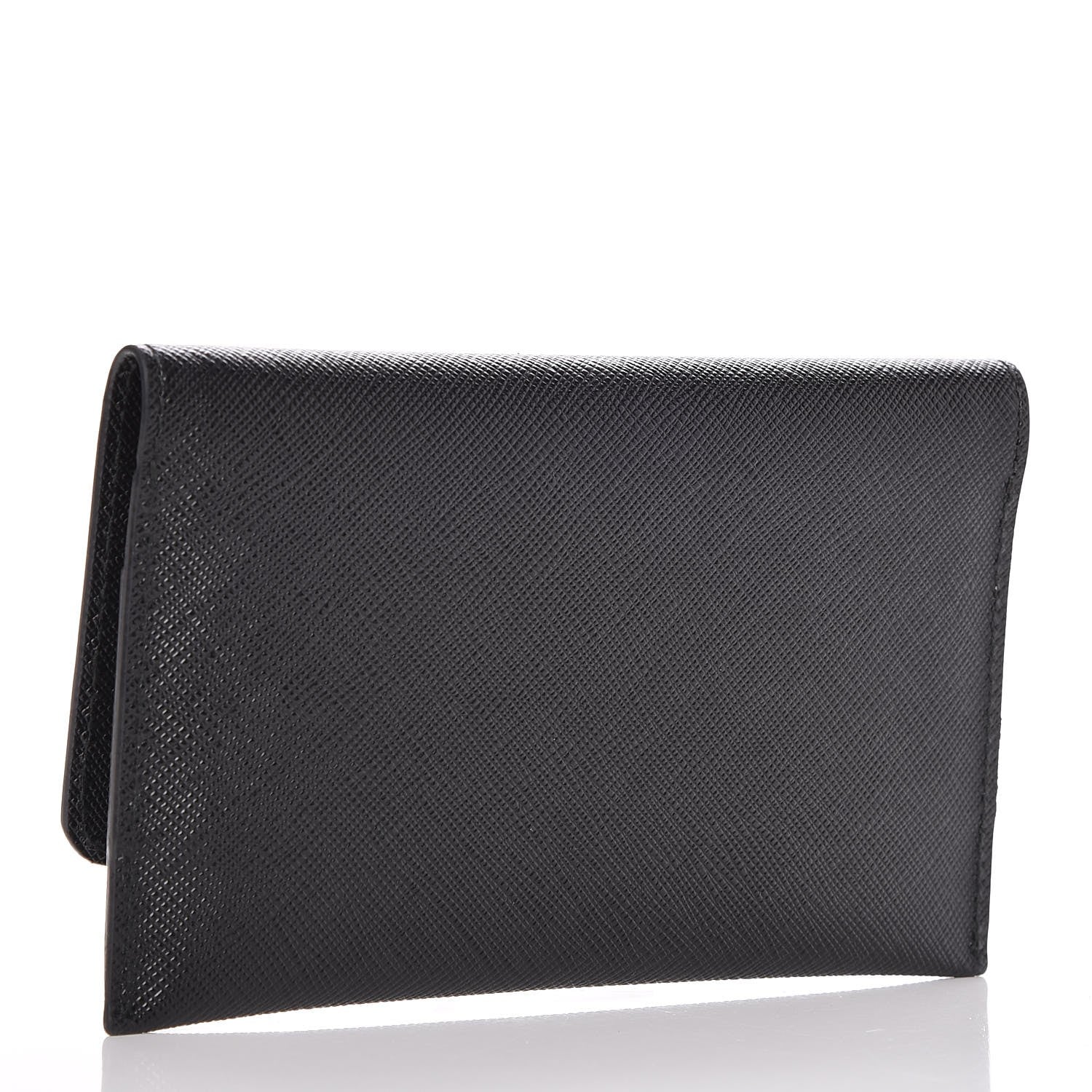 Prada Saffiano Metal Flap Wallet Nero Black 4 of 10