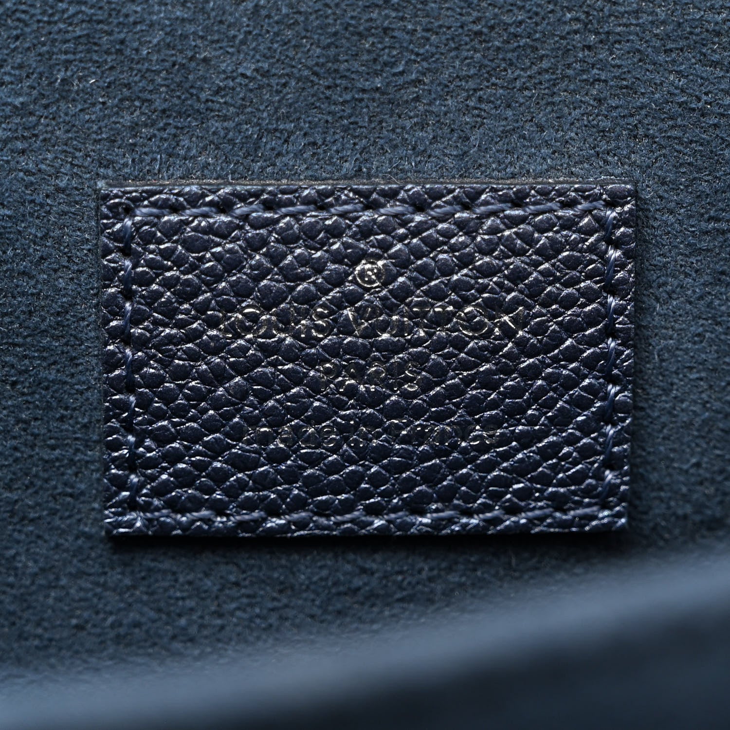 Louis Vuitton Metallic Empreinte Monogram Giant Pochette Metis Navy Nacre 7 of 10