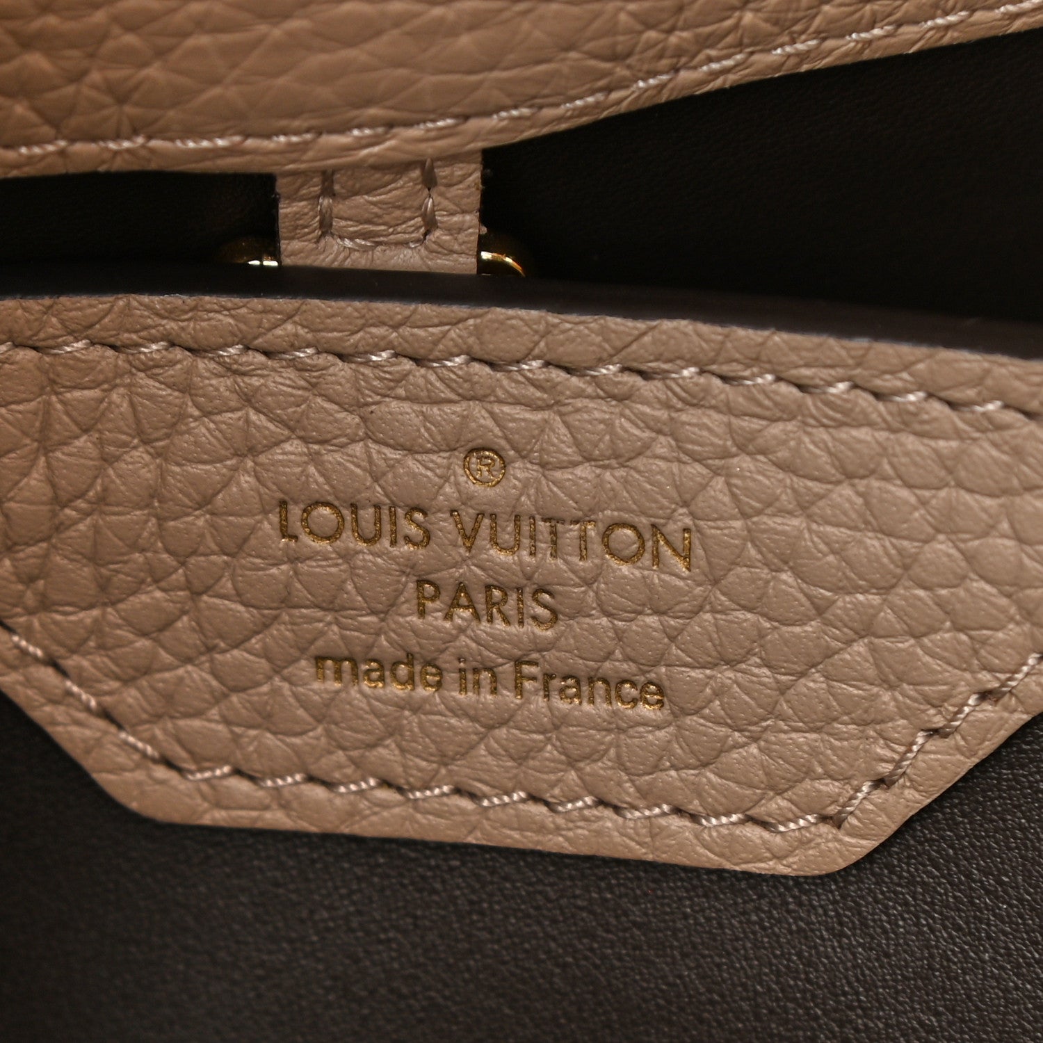 Louis Vuitton Taurillon Capucines BB Galet 6 of 7