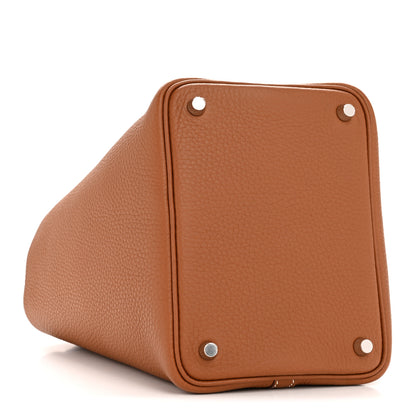 Hermes Taurillon Clemence Picotin Lock 18 PM Gold 4 of 11