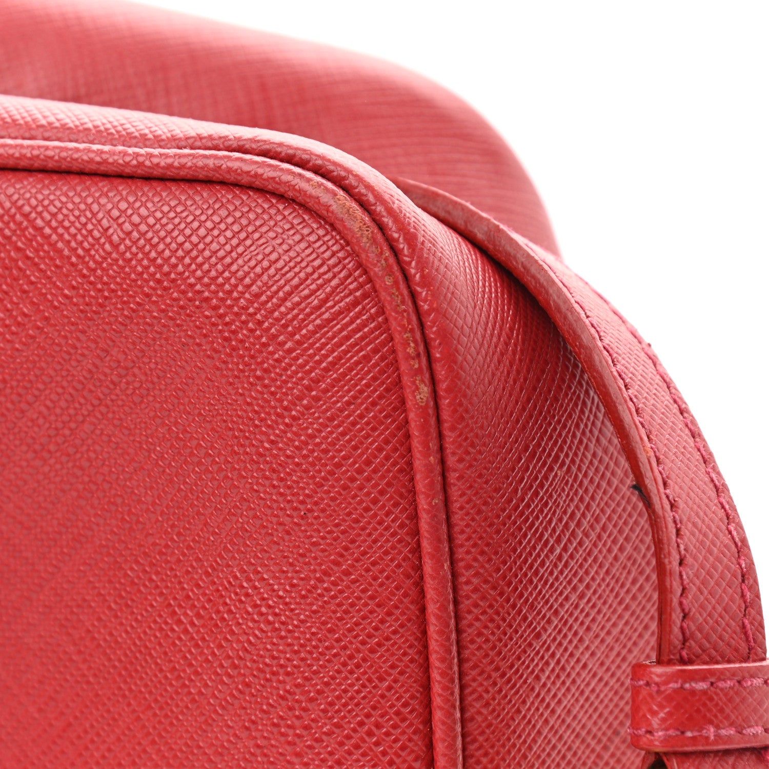 Prada Saffiano Lux Bowler Fuoco 12 of 14