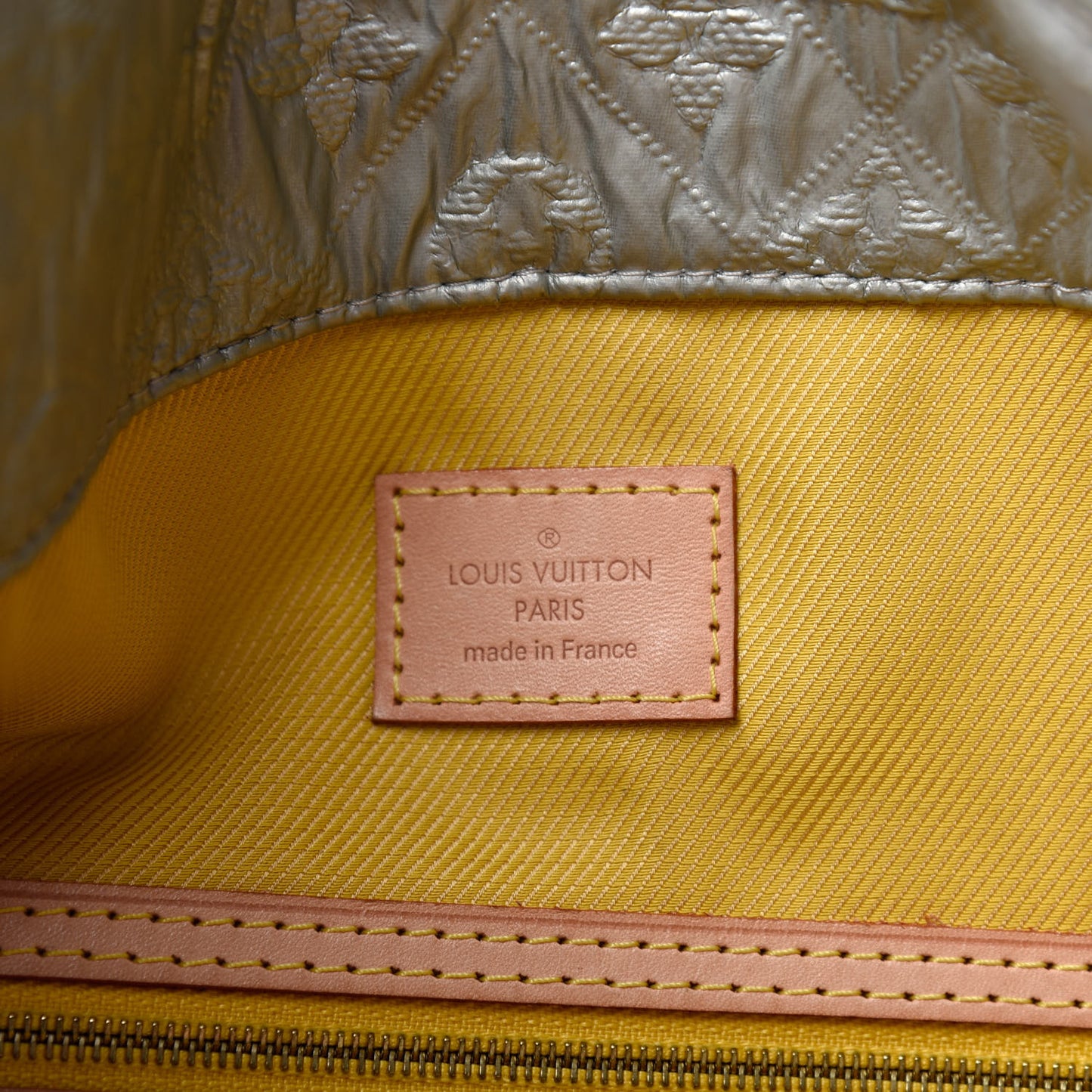 Jacquard Quilted Monogram Limelight Clutch GM Perle