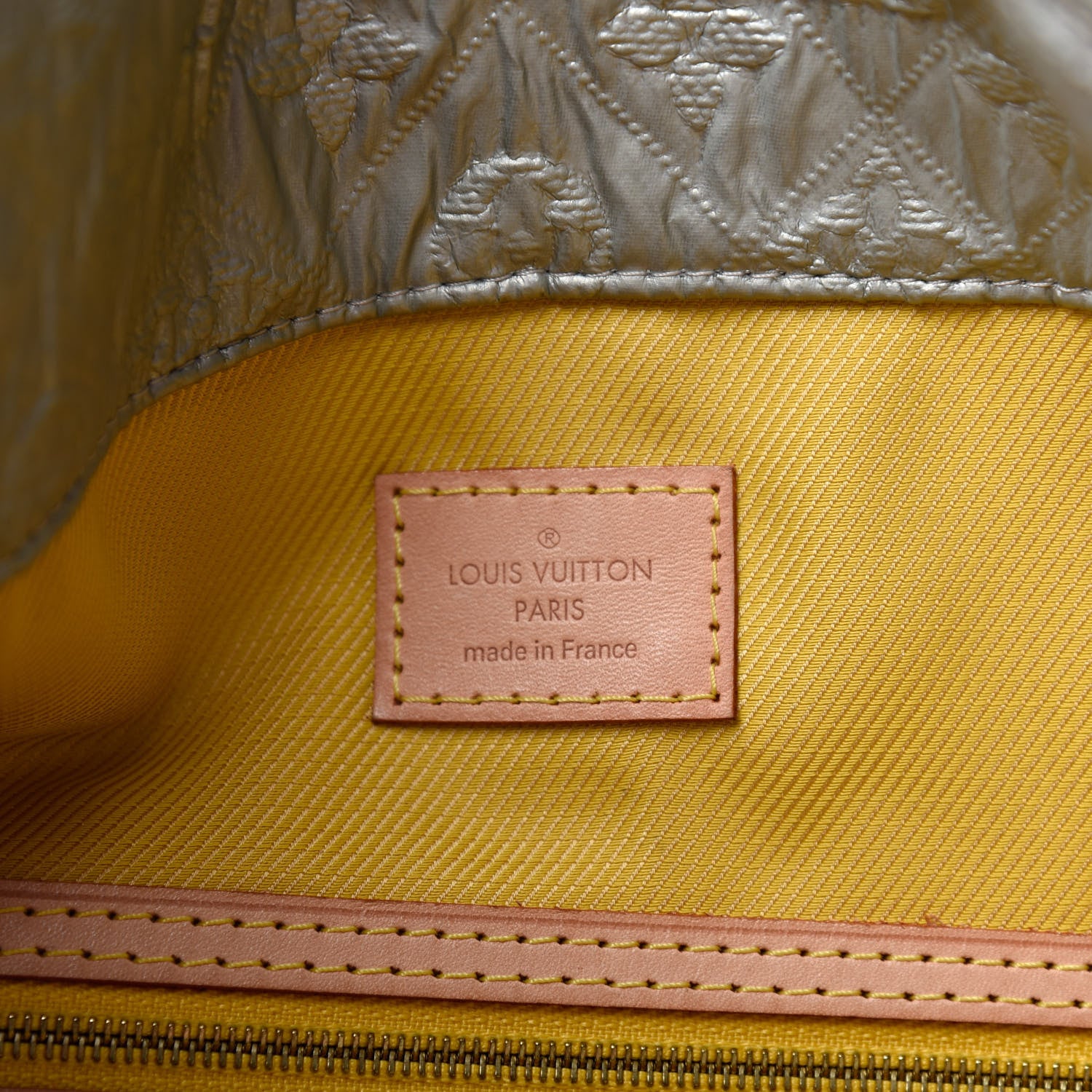 Louis Vuitton Jacquard Quilted Monogram Limelight Clutch GM Perle 6 of 6