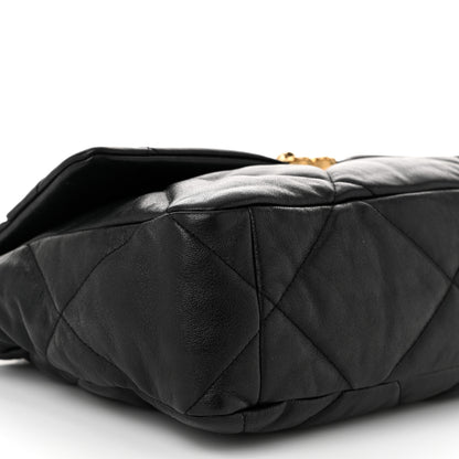 Chanel Lambskin Quilted Large Chanel 19 Flap Black 9 of 10
